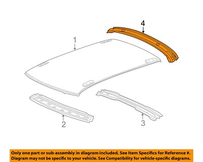 CHRYSLER OEM 16-21 Challenger Roof Roof Components-Rear Header 5112800AH