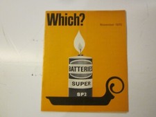 November 1970, WHICH? MAGAZINE, Batteries, Electric Irons, Children's Jeans...