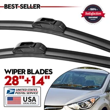 OEM Quality Windshield 28"&14" Wiper Blades U/J-HOOK For Honda Fit 2009-2020