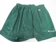 VTG 80s/90s Champion Athletic Stretch Waistband Dark Green Shorts Sz XL