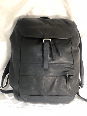 Authentic Coach Large Black Backpack NWT  70306 SV/BK