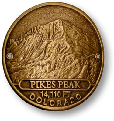 NEW Pikes Peak Hiking Stick Medallion.