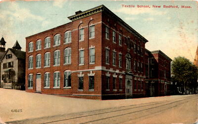 Textile School, New Bedford, Mass, Mr. Anthony Vincent, 69 Fourth St Postcard