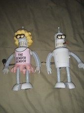 2 FUTURAMA TIN BENDERS WIND UP -BENDER AND GENDER BENDER