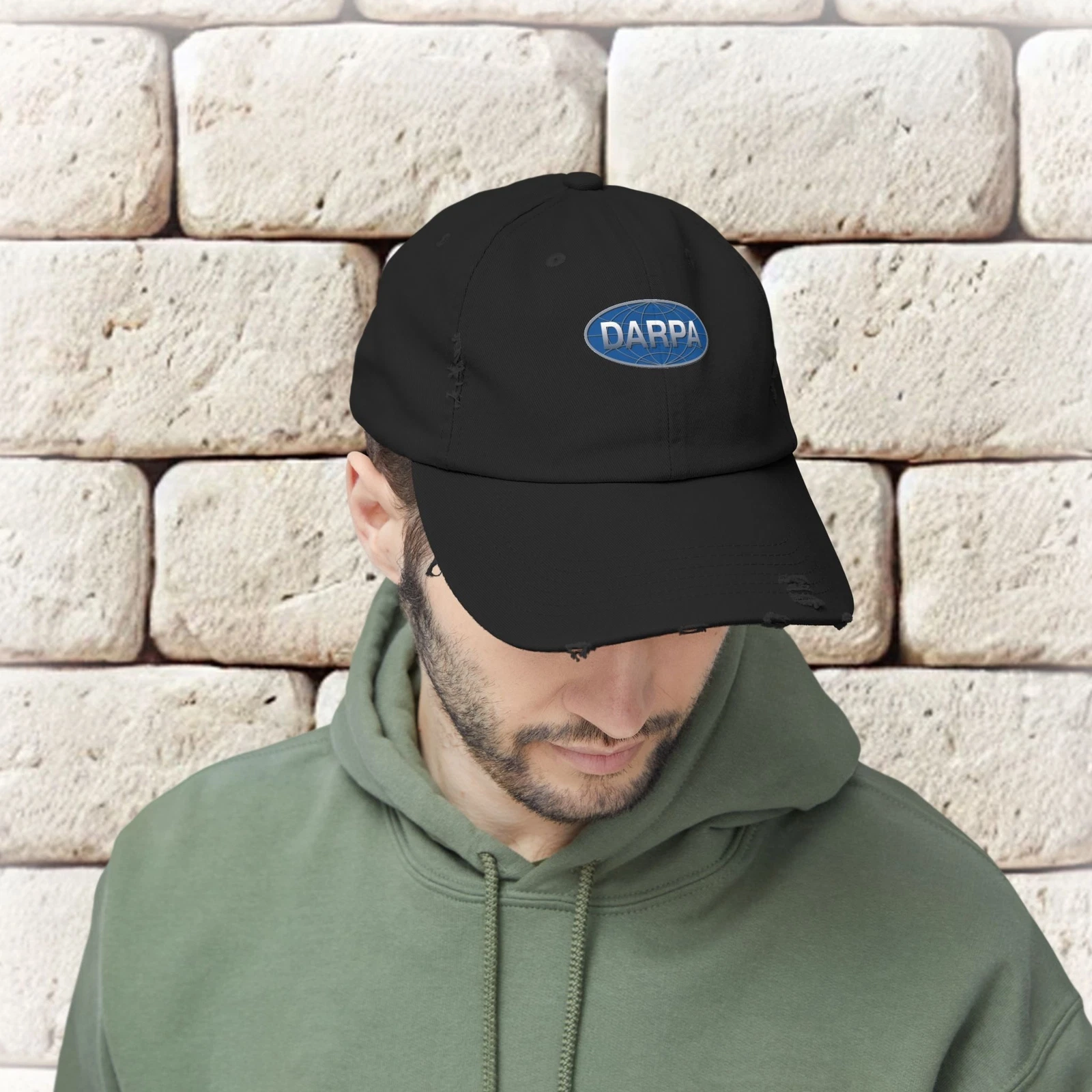 DARPA Emblem Unisex Distressed Cap