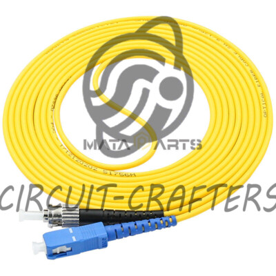 SC UPC to ST UPC SM Single Mode 9/125 Fiber Patch Cord Simplex Fiber Cable 30M