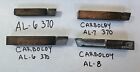 Lot of 4 Metalworking Lathe Carbide Brazed Tools Carboloy Al-6 Al-6 Al-7 Al-8