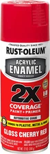 271920 Acrylic Enamel 2X Spray Paint, 12 Oz, Gloss Cherry Red