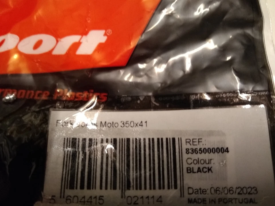 Soufflets de fourche noirs HONDA 650 DOMINATOR / XL600V TRANSALP - Photo 3/3