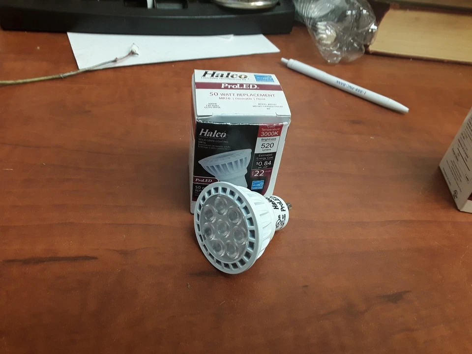 Halco ProLED 50 Watt Replacement MR16FL7/830/GU10/LED  3000K - Image 2 of 3