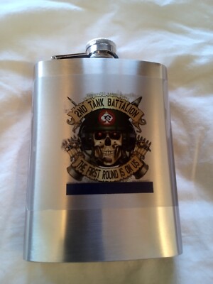 8 oz Custom Engraved Hip Flask with your Personalization