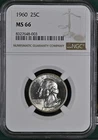 1960 Silver Washington Quarter NGC MS66