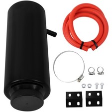 Universal Aluminum Premium Radiator Coolant Overflow Water Tank New Black