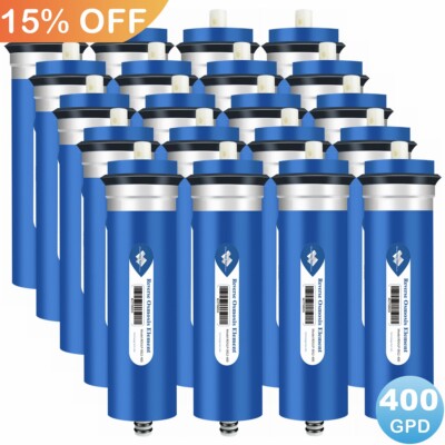 20 Pack 400 GPD RO Membrane Maple Syrup Reverse Osmosis System Water Filter NSF