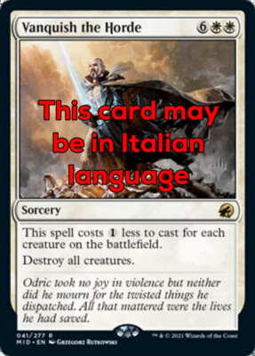 MTG VANQUISH THE HORDE EXC - VERNICHTE DIE HORDE - MID PP - MAGIC