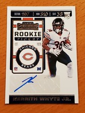2019 Contenders Rookie Auto #269 Kerrith Whyte Jr. FAU Chicago Bears B