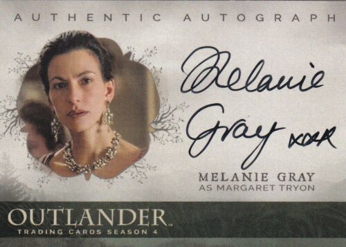 Carte autographe Outlander saison 4 MG gris Melanie comme Margaret Tryon - Photo 1 sur 2