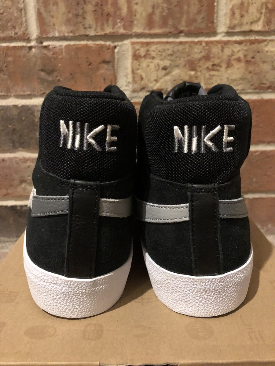 New 12 Nike SB Zoom Blazer Mosaic Mid Premium Black Wolf Grey