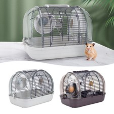Small Hamster Cage Dwarf Hamster Gerbils Travel Carrier Habitat with Accessories