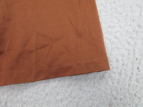 VINTAGE Roland Shirt Mens Small Brown 70s Disco Barrymore Big Collar Polo - Picture 5 of 11