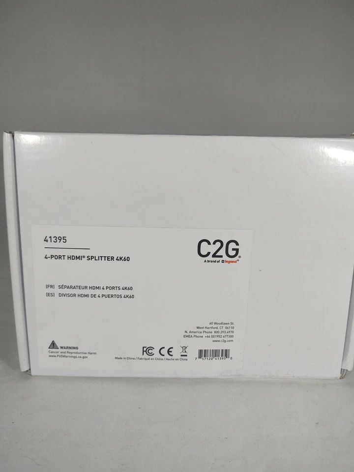 Cables To Go 41395 C2G UltraHD HDMI Splitter 1 - 4way - Image 2 of 4