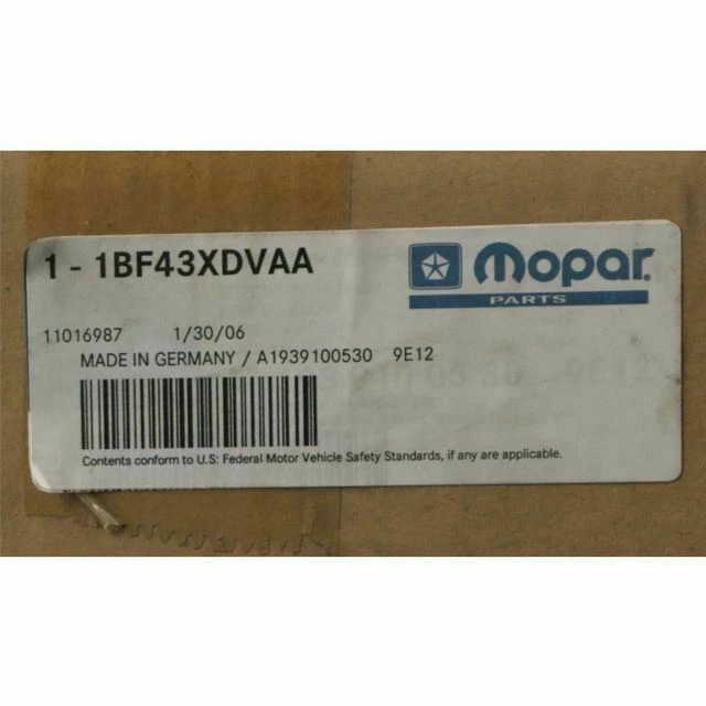 Cojín de asiento delantero izquierdo genuino Mopar 2005-2008 Chrysler Crossfire 1BF43XDVAA Foto 3 de 4