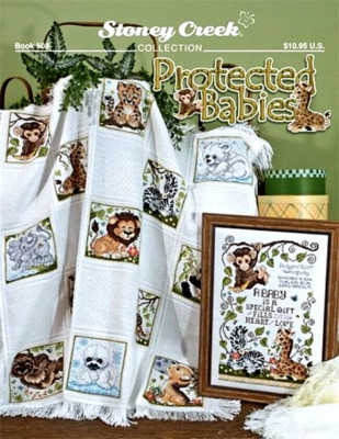 PROTECTED BABIES by STONEY CREEK ~ ADORABLE ~ 13 BABY ANIMALS AND BIRTH SAMPLER