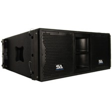 Seismic Audio - Passive 2x10 Line Array Speaker with Dual Compression Drivers