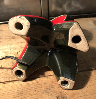 pied de lampe en céramique La Borne années 60 terre chamottée - H254