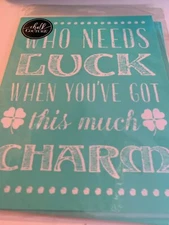 Chalk Couture Transfer, Who Needs Luck?  RARE HTF