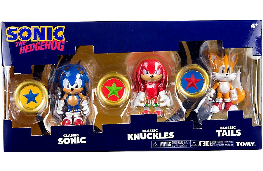 Pixelated Classic Sonic, Classic Knuckles & Classic Tails Action
