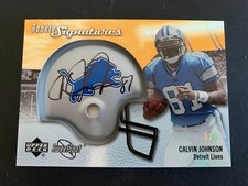Calvin Johnson 2007 Upper Deck Sweet Spot Rookie Auto Signature Gold 3/5