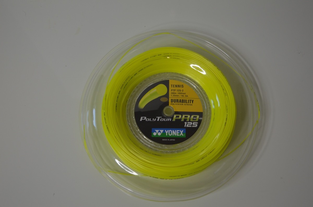 YONEX PolyTour PRO 125 (Flash Yellow) | eBay