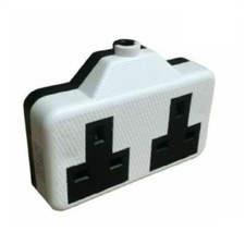 New Heavy Duty High Impact Double Socket / 13AMP Extension Trailing Lead 2 Gang