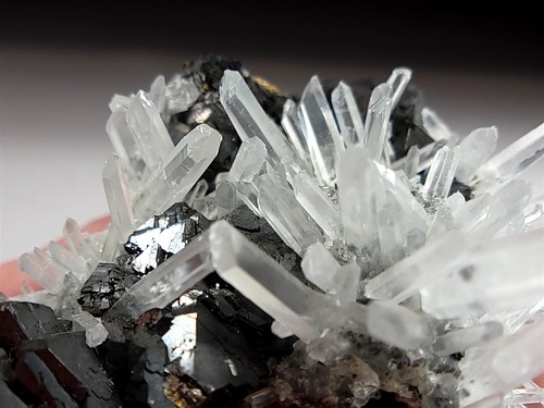 Needle Quartz & Sphalerite Crystal Cluster with Pyrite - Picture 7 of 11