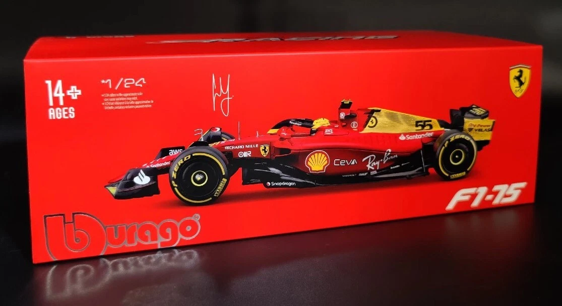 Ferrari F1-75 - 1:24 - Charles Leclerc - 2022 - Die Cast