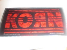 KORN  STICKER NEW EARLY 2000'S VINTAGE OOP RARE COLLECTIBLE