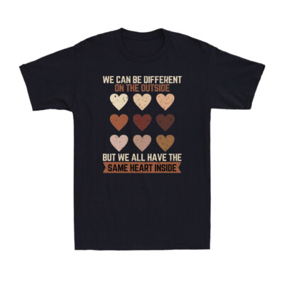 Different On The Outside But Have The Same Heart Black History Month T-Shirt