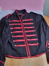 Jawbreaker Military Parade Marching Jacket Black Red Size Xl Mcr Steampunk