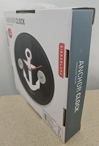 Brand New kikkerland anchor 8" Anchor wall clock battery powered Nautical Time - Picture 7 of 10