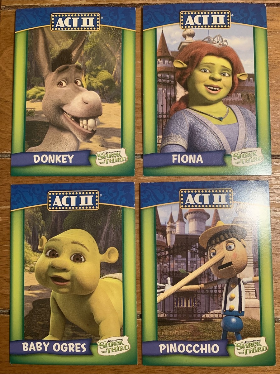 ACT II Shrek the Third Trading Cards Set of