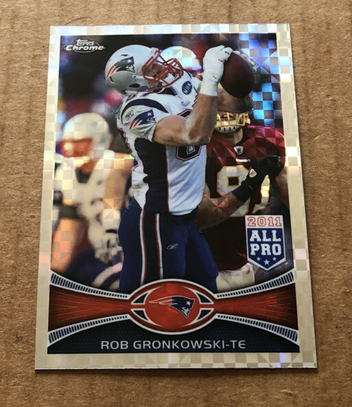 2012 TOPPS CHROME ALL-PRO *RARE* X-FRACTOR ROB GRONKOWSKI #12 SP PATRIOTS $$$$