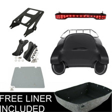 King Trunk Speakers Tail Light Mount Rack For Harley Touring Road Glide 14-25 24