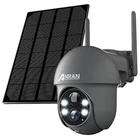 ANRAN Outdoor 360° PTZ Wireless Solar Security Camera Wifi Battery AI 2Way Audio