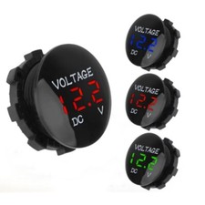 80PCS DC12V-24V LED Panel Digital Voltage Meter Display Voltmeter Motorcycle Car