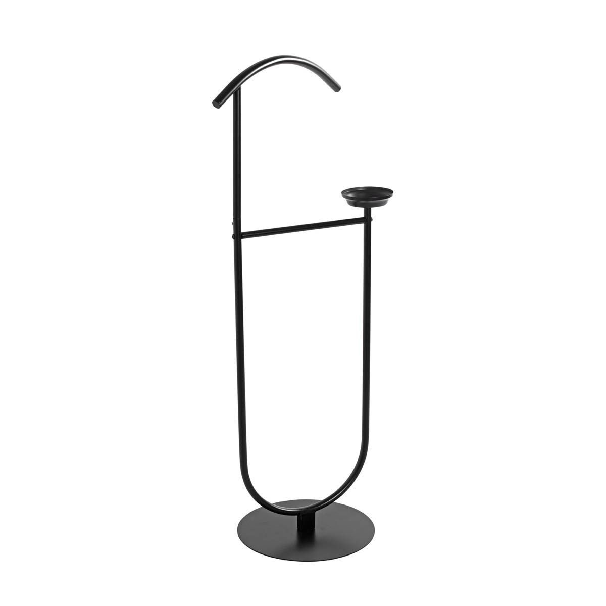 Valet de chambre design Malia noir 116cm pour organiser vos vêtements le soir