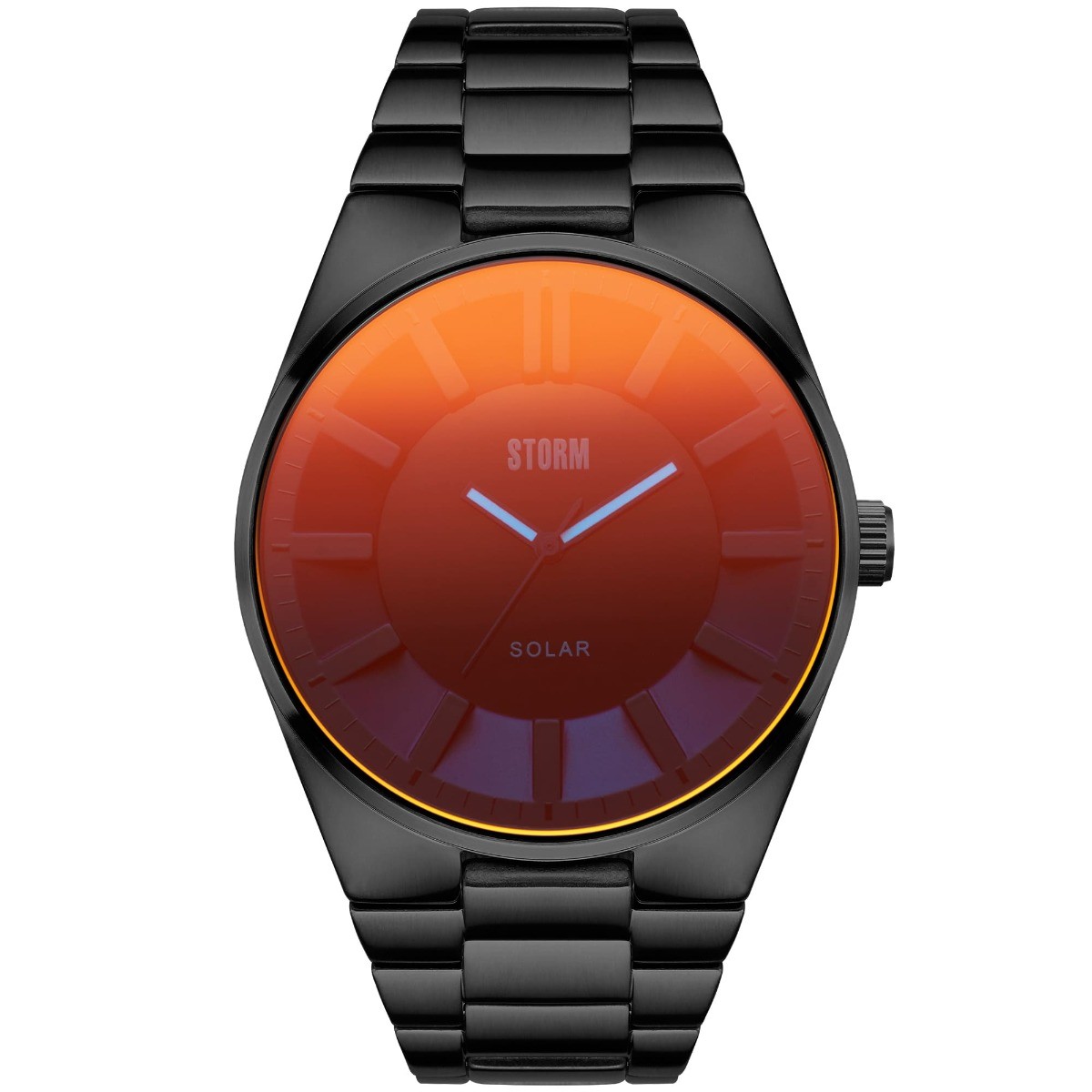 Storm Solaron Slate Red Mens Watch Red Dial Black Strap 47562/SL/R
