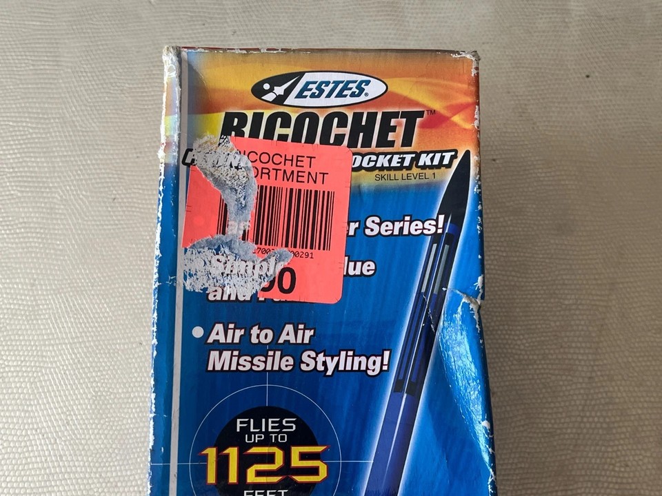 2 ESTES Ricochet Flying Model Rocket Kits NEW IN BOX - ENGINES NOT ...