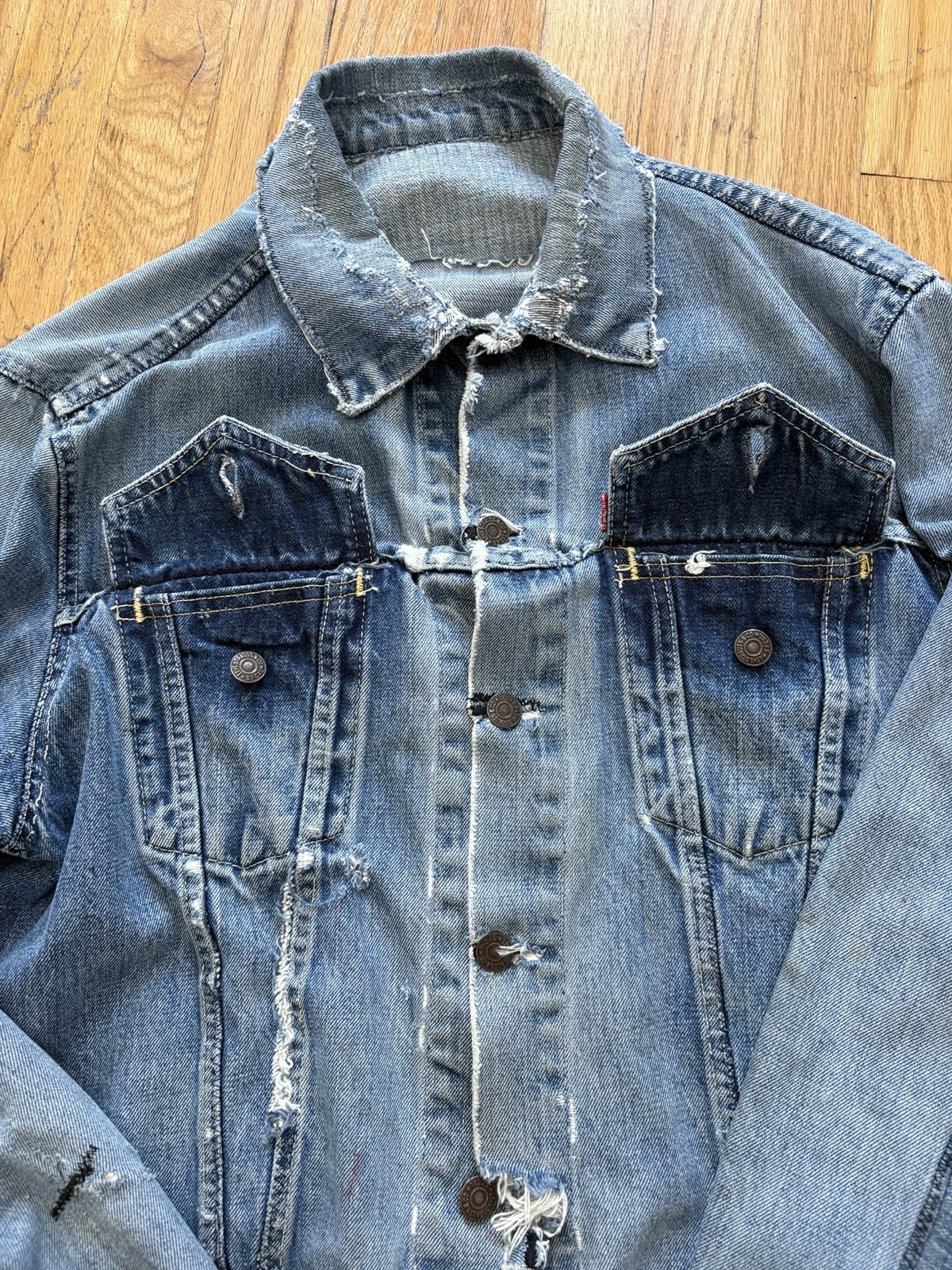 Vintage Levis 557XX Type 3 Denim Jacket Size ~44 Ulti… - Gem
