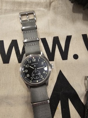 Vertex M-100A Watch with Additional Steel Bracelet